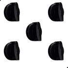 Botão Cooktop Atlas Agile Gourmrt Glass Kit 5 Peças