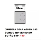 Botão Cromado Para Acabamento Deca Aspen C35 - 4128139