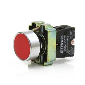 Botão De Pulso Para Comando Metálico 220v Strahl Vermelho | Leroy Merlin