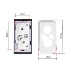 Botao Duplo Acion. Caixa Aco. Retan. 8x4,5cm