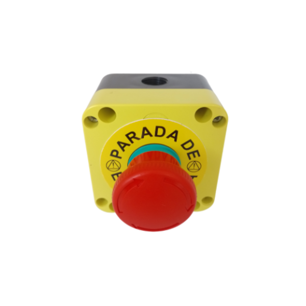 Botão Emergência Cx Am Sobrepor C/botão Vm 40mm Rotação Nr12