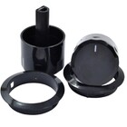 Botão Fogão Continental Preto Com Moldura