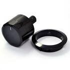 Botão Fogão Continental Preto Com Moldura