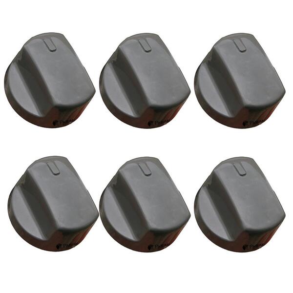 Botão Manipulo Fogão Brastemp Clean Ative Cinza 6 Peças