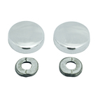 Botão Rosca Interna Cabeça Chata Metal - 25 Unidades