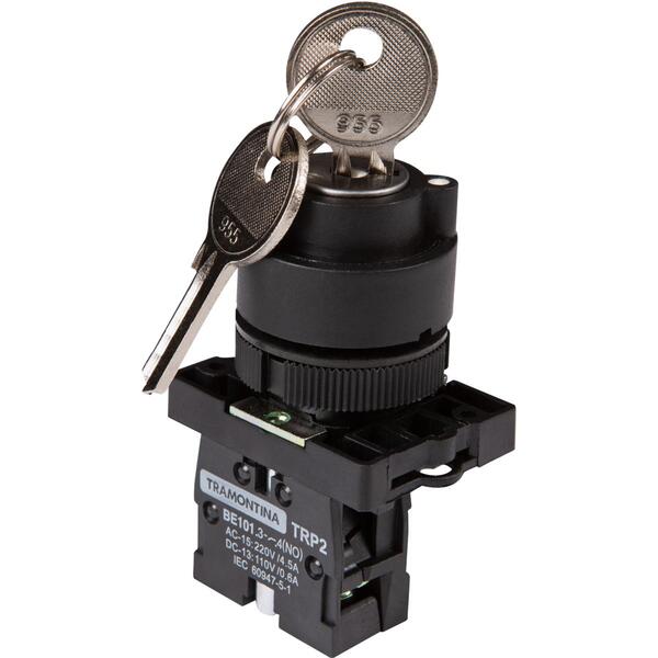 Botão Seletor Com Chave Tramontina Trp2-eg21 1na Duas Posiçoe