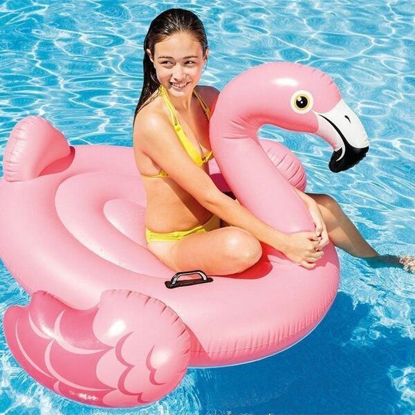 Bote Flamingo Inflável Grande 142cm Intex