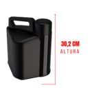 Botijão Turim Unitermi 5 Litros Preto