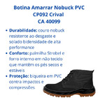 Botina Amarrar Nobuck Pvc Cp092 Crival Ca 40099 Café 39