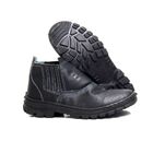 Botina Bota De Segurança De Couro Epi Com Elástico Sem Bico P