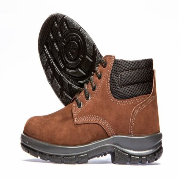 Botina Cadarço Três Gomos Nobuck Café Solado Bidensidade B613