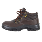 Botina de Amarrar Couro Liso Marrom 38 Palmilhado