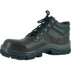 Botina de Amarrar Couro Liso Preta n37 Palmilhado