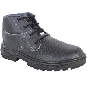 botina bico de aço com cadarço