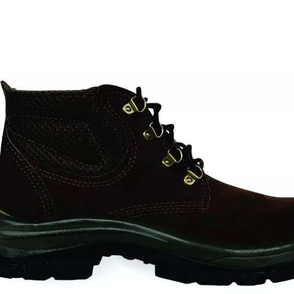 Botina De Segurança Para Trabalho Nobuck Tp092 Preto Cartom -