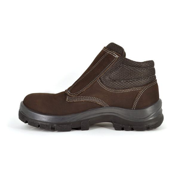 Botina de Velcro Nobuck Composite Marrom n41 Palmilhado | Leroy Merlin