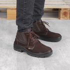 Botina de Segurança com CA Dexter Couro Nobuck com Biqueira de Plástico Marrom 95B26-BP