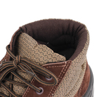 Botina N.45 Amarrar Couro Nobuck com Biqueira Marrom Marluvas