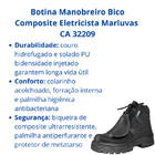 Botina Segurança Manobreiro Bico Composite Eletricista Marluv