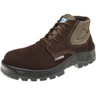 Botina Segurança Nobuck Café Com Cadarço Bico Composite Marlu