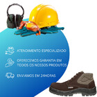 Botina Segurança Nobuck Café Com Cadarço Bico Composite Marlu