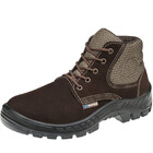 Botina Segurança Nobuck Café Com Cadarço Bico Plástico Epi Ma