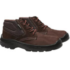 Botina Segurança Proteção Eletricista Nr10 Pvc Nobuck Marrom