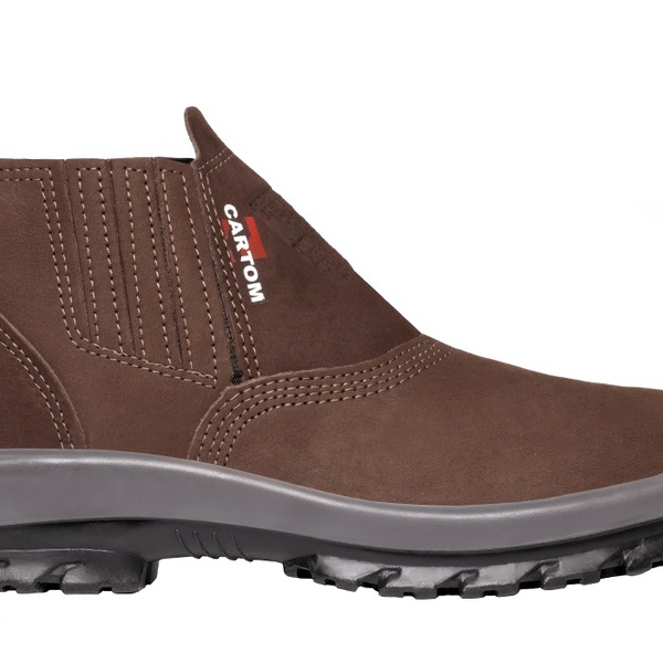 Botina Tp096 S/bico Nobuck Cafe Bidensidade Cartom - 40