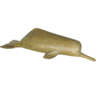 Boto em Madeira G 28 cm - Margens do Rio Negro/AM