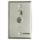 Botoeira Aco Inox Para Acionamento De Fechadura Cinza Pt-697