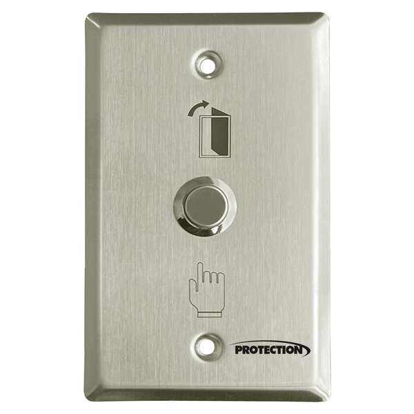 Botoeira Aco Inox Para Acionamento De Fechadura Cinza Pt-697