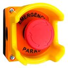 Botoeira Caixa + Botão Emergência 1nf + Proteção Placa Nr12