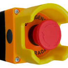 Botoeira Caixa + Botão Emergência 1nf + Proteção Placa Nr12