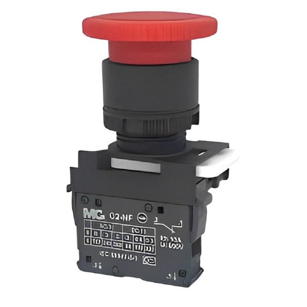 Botoeira Cogumelo Pulsador Curto 1nf Vm - Margirius