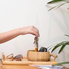 Bowl Canelado Em Bambu Pequeno