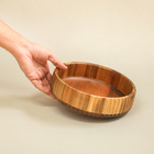 Bowl Canelado Grande de Acácia Oikos