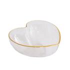 Bowl Coração Borda Dourada M