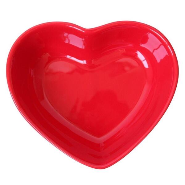 Bowl Coração Em Cerâmica 8x7cm Vermelho – Silveira