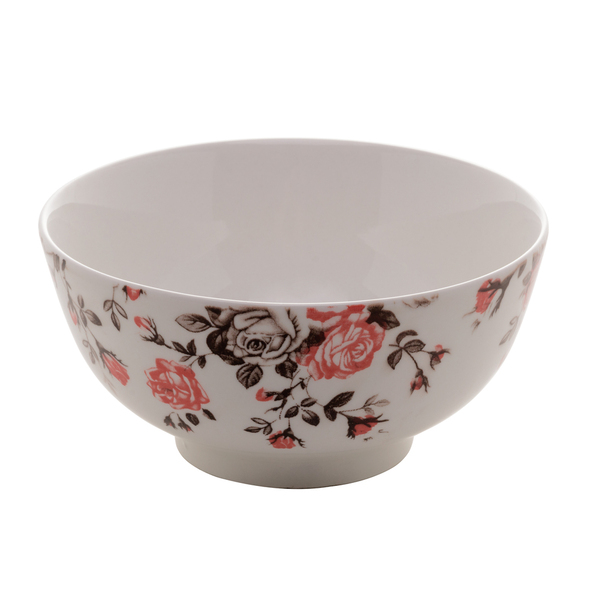 Bowl Cumbuca De Porcelana Pink Garden 13cm