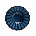 Bowl Cumbuca Tigela De Cerâmica Scallop Azul 15 X 6 Cm