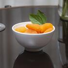 Bowl De Melamina Branca 200ml Cumbuca 10x5,3cm Servir Frutas