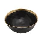 Bowl De Porcelana Dubai Preto E Dourado 7cm X 15cm - Wolff