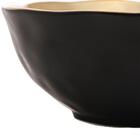 Bowl De Porcelana Preto E Dourado Dubai 15x6cm