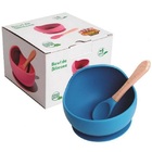 Bowl De Silicone Papinha P/bebê Turminha Guara - Azul