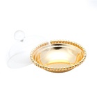 Bowl Dourado Com Tampa