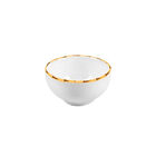 Bowl Em Porcelana Lyor Bambu 11 5x5 7cm Branco