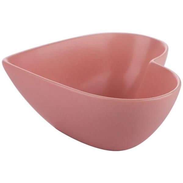Bowl L'hermitage Lovely Coração Em Porcelana Rosa - 28126