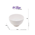 Bowl Lyor New Bone Pearl Branco De Porcelana 11,5cm X 7cm