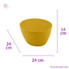 Bowl Lyor Oval De Bambu E Pp Amarelo
