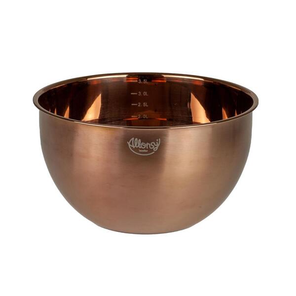 Bowl Para Confeitaria Em Aço Inox 3,5l 21x12cm Allonsy